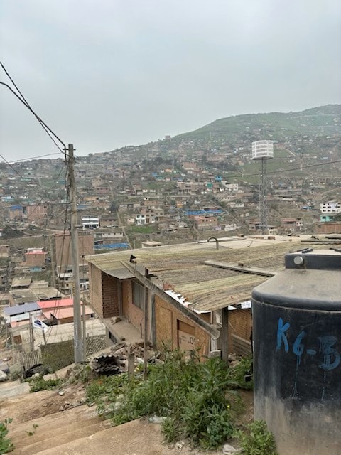 Hillside neighborhood in Lima, Peru